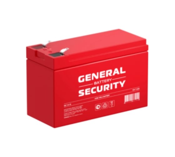 Аккумуляторная батарея GENERAL SECURITY GS9-12 12В 9 Ач УТ-00000507 1