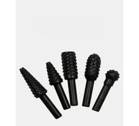 Шарошки по дереву для гравера Vitatools 5 шт. Набор насадок рашпильных борфрез, фрезы sharoshki-dlya-gravera-5sht