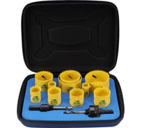 Набор коронок Ultra Bi-metall 19-68мм HSSE-Co8, 12 предметов, 5,5Tpi SCY 3627