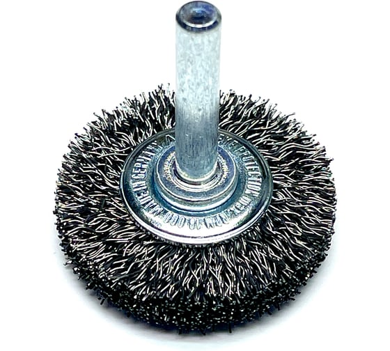 Щетка дисковая гофрированная Lessmann Д 40x10, STA 0.30 мм, хвост-к 6 мм 414162