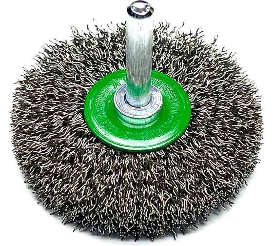 Щетка дисковая гофрированная Lessmann Д 60x13, ROF 0.30 мм, хвостовик 6мм 416362
