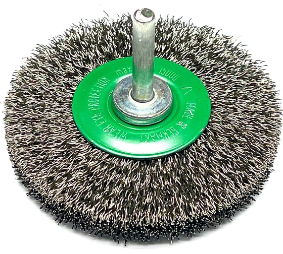 Щетка дисковая гофрированная Lessmann Д80x13, ROF 0.30 мм, хвостовик 6мм 418362