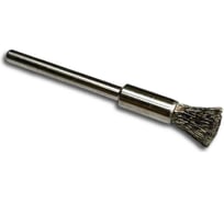 Щетка концевая гофрированная Lessmann миниатюрная Д5x8, ROF 0.10 мм, хвостовик 3 мм 450311