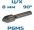 Сверло зенковка Vitatools d 8 - 90, с цилиндрическим хвостовиком TA-7958840222614 УТ-00000683 6