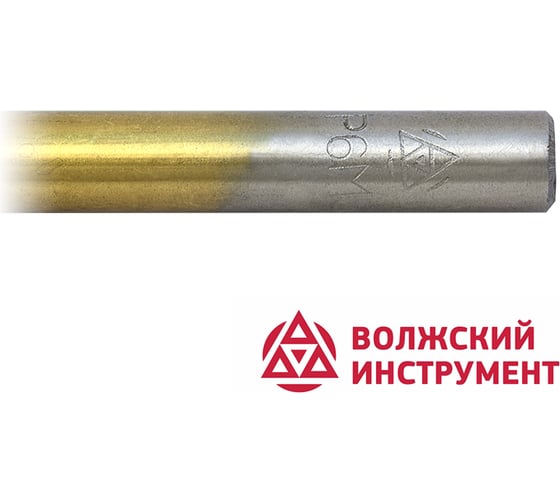 Сверло по металлу ц/х средняя серия с покрытием нитридом титана (6.7 мм; Р6М5-TiN; А) Волжский Инструмент 161758