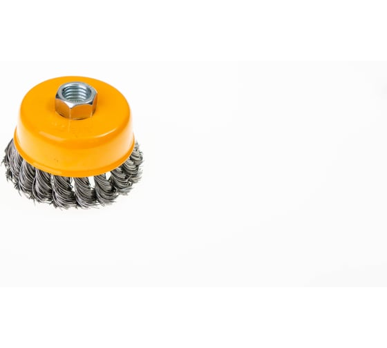 Щетка чашка для УШМ Tiger Abrasive 75мм М14, витая проволока 00-00003196