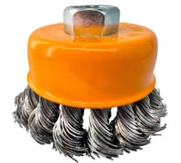 Щетка чашка для УШМ Tiger Abrasive 65мм М14, витая проволока 00-00003195