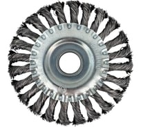 Щетка дисковая для УШМ Tiger Abrasive 125-22мм, витая проволока 00-00003197