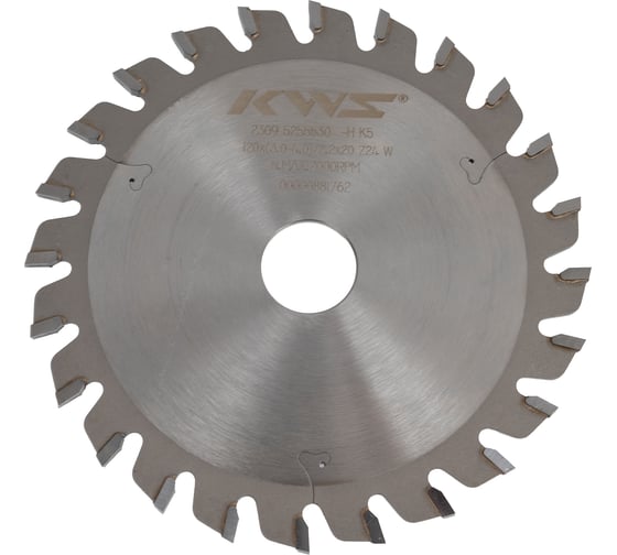 Диск пильный подрезной 120*20*3.0-4.0*24T W K5 KWS TCNCE0010 1