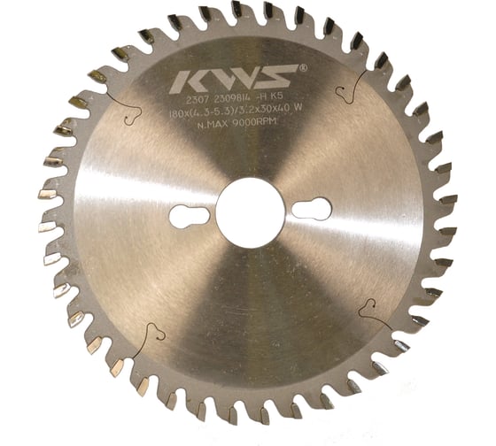 Диск пильный подрезной KWS 180*30*4.3-5.3/3.2*40T W K5 02050-180304353040W 1