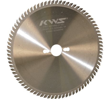 Диск пильный KWS 250*30*3.2*80T TP 2/7/42+2/9/46.4+2/10/60 K5 TKNU00008