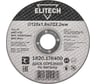 Диск отрезной Elitech прямой, ф125x1.6x22.2 мм, для металла 1820.176400 ДМ 205599