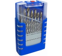 Набор сверл по металлу Forsage HSS 21 предмет (1,1.5,2,2.5,3,3.2,3.5,4,4.5,4.8,5,5.5,6,6.5,7,7.5,8,8.5,9,9.5,10мм), в пластиковом футляре F-924U21S(49099)