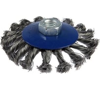 Щетка конкусная по металлу Ring для ушм, плетенная проволока, 100мм 249330
