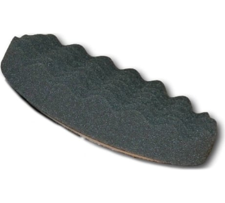 Круг полировальный 150/30 мм, черный, финишный рифленый №5 FITTER F/LOGO/№5R