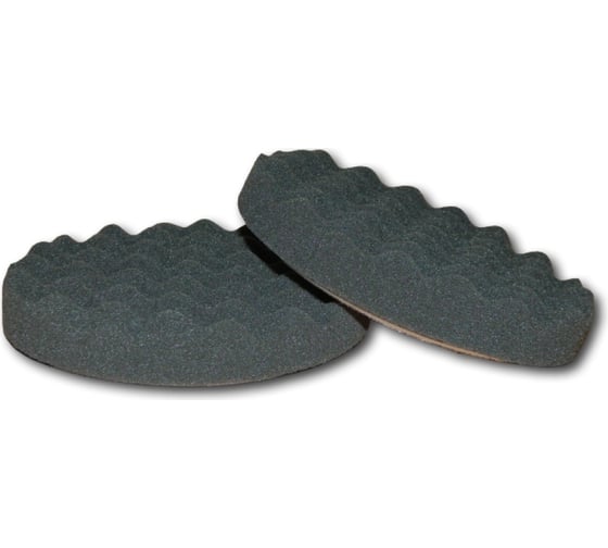 Круг полировальный 150/30 мм, черный, финишный рифленый №5 FITTER F/LOGO/№5R