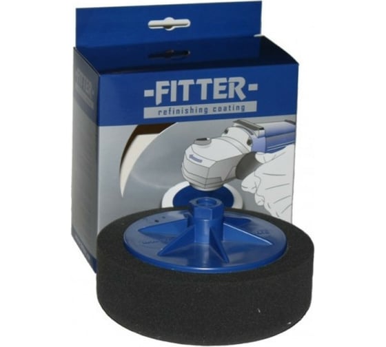 Круг полировальный на винте М14 150/50 мм, черный, финишный №4 FITTER F09/54/S-150 1