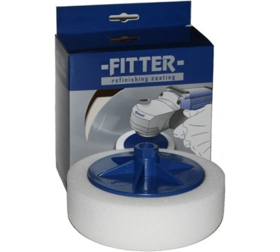 Круг полировальный на винте М14 150/50 мм, белый, твердый №1 FITTER F09/51/W-150 1