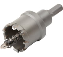 Коронка по металлу TOLSEN 42 мм, зубья TCT, 3-гранный хвостовик, пласт. бокс 75942