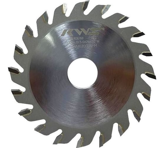 Диск пильный пазовый KWS 100х20х4.0/3.0х20T W 3000 05030-630814450 1