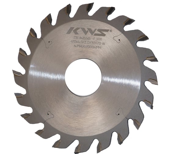 Диск пильный пазовый KWS 120х30х4.0/3.0х20T W 3000 05030-99985859 1