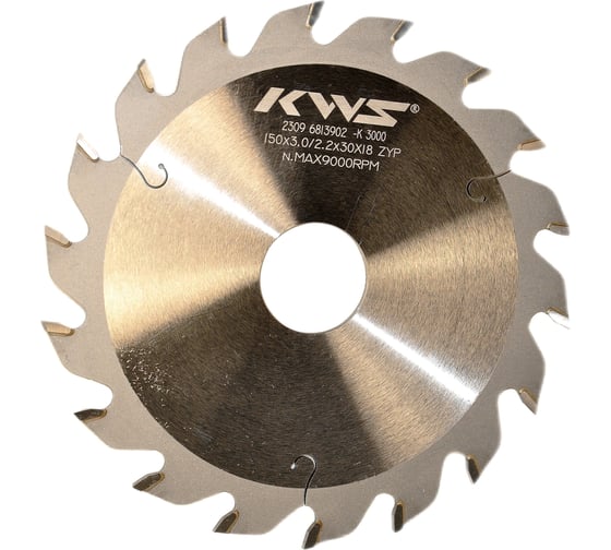 Диск пильный пазовый KWS 150х30х3.0х18T ZYP 3000 05030-99981157 1