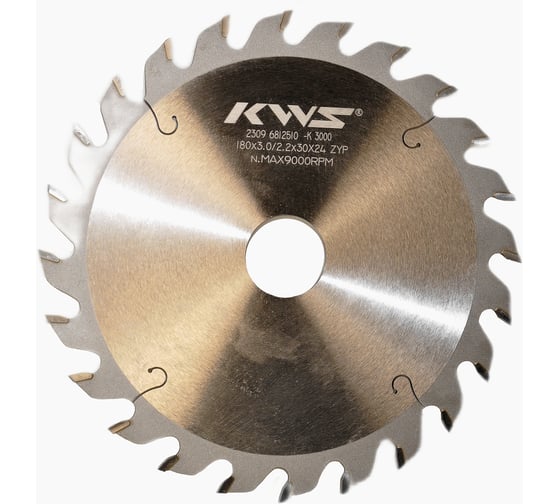 Диск пильный пазовый KWS 180х30х3.0х24T ZYP 3000 TFKG00287 1