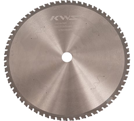 Диск пильный KWS для обработки стали 305х25.4х2.2/1.8х66T ZYTP К5 Chip Limiter 10001-254397