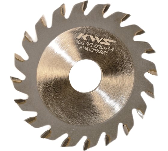 Диск пильный KWS HM для обработки кромки 90х20х2.9/2.5х20T W K5 09050-251926 1