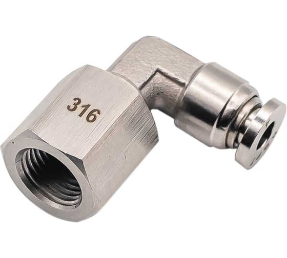 Фитинг NBPT L-образный с внут. резьбой SLF 04-1/8 (01) (нерж. 316) арт. 85348 1