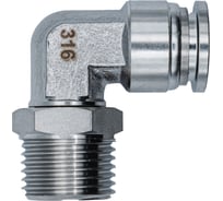Фитинг NBPT L-образный с нар. резьбой SSL 16-1/2 (04) (нерж. 316) арт. 85690