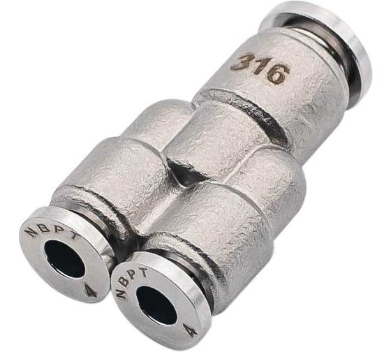Фитинг NBPT Y-образный SSW 06-04 (нерж. 316) арт. 85706 1