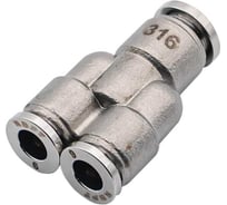 Фитинг NBPT Y-образный SSW 08-06 (нерж. 316) арт. 85713
