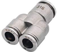 Фитинг NBPT Y-образный SSW 12-10 (нерж. 316) арт. 85737