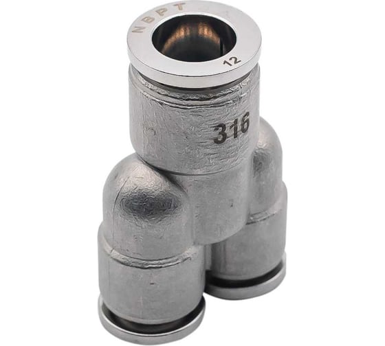 Фитинг NBPT Y-образный SSW 12-10 (нерж. 316) арт. 85737