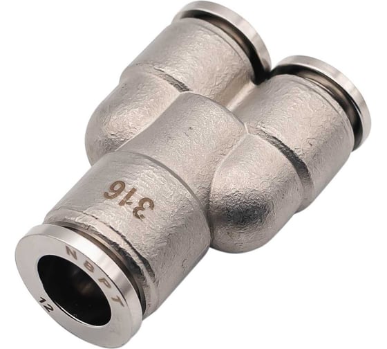 Фитинг NBPT Y-образный SSW 12-10 (нерж. 316) арт. 85737
