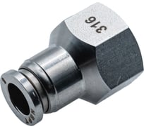 Фитинг NBPT прямой с внут. резьбой SSF 08-1/4 (02) (нерж. 316) арт. 86055