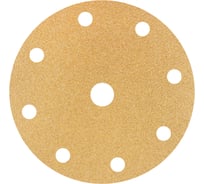 Круг шлифовальный на бумаге Deerfos СА331 150мм, 9 отв. Р40, 5 шт 4673770903213