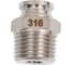 Фитинг NBPT прямой с нар. резьбой SSC 10-1/2 (04) (нерж. 316) арт. 86307 3