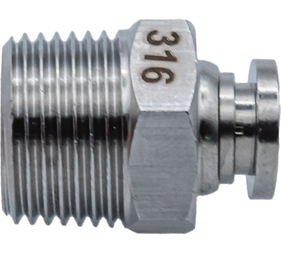 Фитинг NBPT прямой с нар. резьбой SSC 06-1/4 (02) (нерж. 316) арт. 86192
