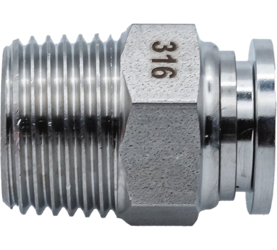 Фитинг NBPT прямой с нар. резьбой SSC 12-1/2 (04) (нерж. 316) арт. 86338