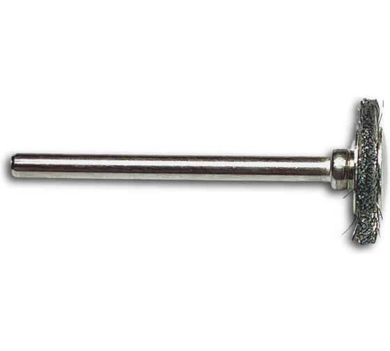 Щетка цилиндрическая Lessmann гофр. миниатюрная, Д16, ROF 0,10мм, хвост-к 3мм 410321