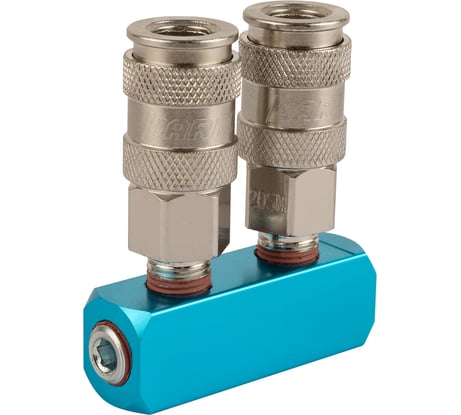 Прямой разветвитель Harrison с двумя БРС мама и двумя входами с внутренней резьбой 1/4 HRS-SML