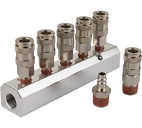 Разветвитель с увеличенной пропускной способностью Harrison с шестью БРС мама и входом БРС папа HRS-SM5BA