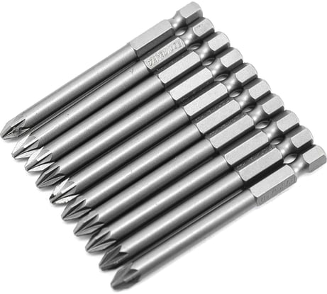 Бита (10 шт; PZ2х75 мм; Cr-V) Политех 2613523