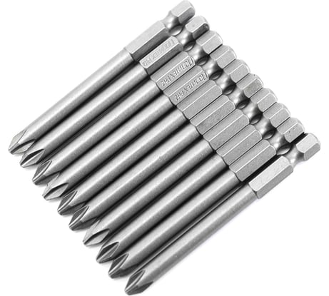 Бита (10 шт; PH2х75 мм; Cr-V) Политех 2613123