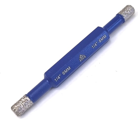 Коронка алмазная CORTE двусторонняя с шестигранным хвостовиком 3/8 HEX 6-6 мм. SBH0606