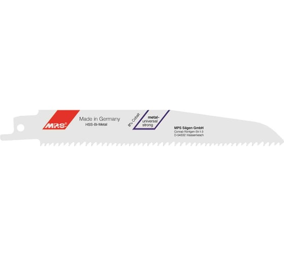 Полотно для сабельных пил по металлу, стали MPS (S 920 CF / S 930 CF), 2 шт., 4443-VP-2