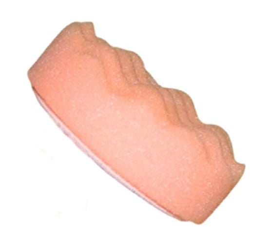 Круг полировальный 85/30 мм, оранжевый, универсальный рифленый №2 FITTER F09-OPP-85-R 1