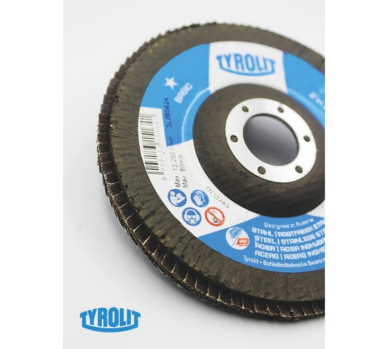 Лепестковый круг Tyrolit, 125x22.23, ZA120-325 TRL3-465-9317 TRL3-465-9317K